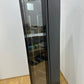 115L Commercial Skinny Upright Bar Fridge - Single Door, Black Stainless Steel, LED Lighting for Wine & Beverages